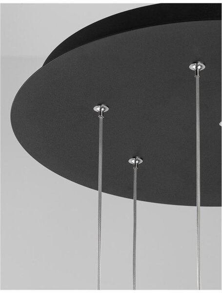 Nova Luce Závěsné LED svítidlo ULTRATHIN, 7x3W 3000K Barva: Černá
