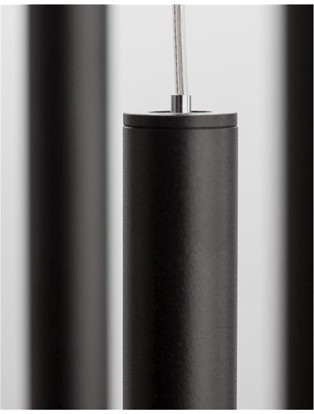 Nova Luce Závěsné LED svítidlo ULTRATHIN, 7x3W 3000K Barva: Černá