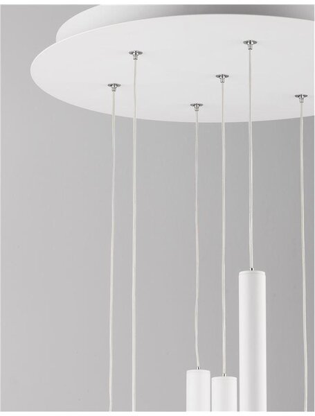 Nova Luce Závěsné LED svítidlo ULTRATHIN, 7x3W 3000K Barva: Černá