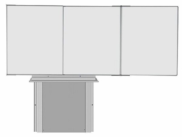 Sestava magnetické tabule TR K II. 200 x 120 cm - TR K 200/120 ZBBBZ + SZAL