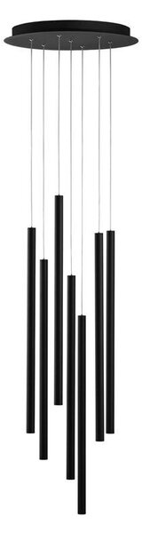 Nova Luce Závěsné LED svítidlo ULTRATHIN, 7x3W 3000K Barva: Černá