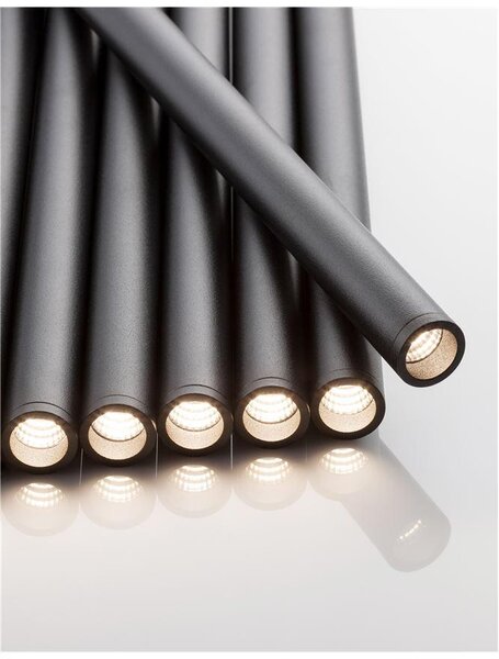 Nova Luce Závěsné LED svítidlo ULTRATHIN, 7x3W 3000K Barva: Černá