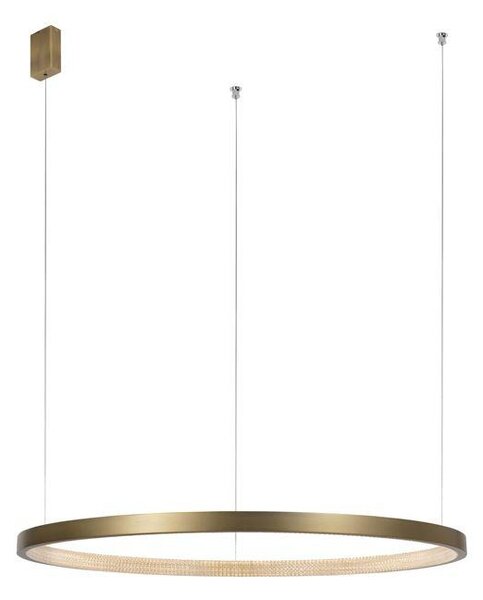 Nova Luce Závěsné LED svítidlo VEGAS, ø108cm, antický mosazný hliník, 35W 3000K