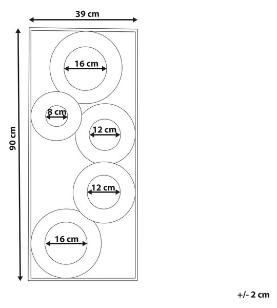 Závěsná ozdoba MAICOBA Kov 90 cm Zlatá