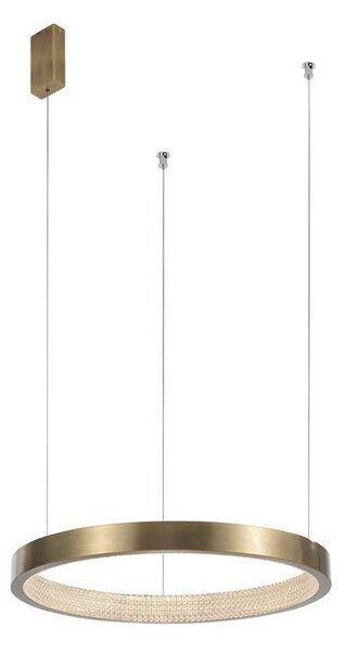Nova Luce Závěsné LED svítidlo VEGAS, ø45cm, antický mosazný hliník, 18W 3000K