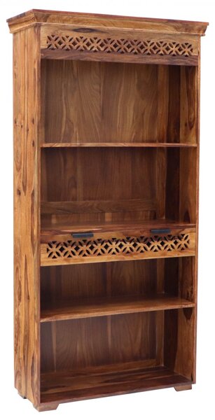 Knihovna Mira 90x180x35 z indického masivu palisandr