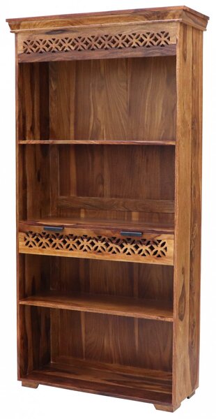 Knihovna Mira 90x180x35 z indického masivu palisandr