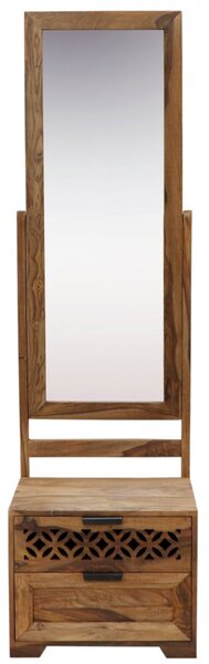 Toaletní stolek se zrcadlem Mira 50x175x40 z indického masivu palisandr