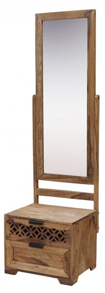 Toaletní stolek se zrcadlem Mira 50x175x40 z indického masivu palisandr
