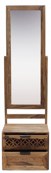 Toaletní stolek se zrcadlem Mira 50x175x40 z indického masivu palisandr