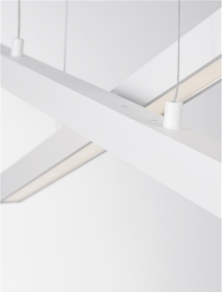 Nova Luce Závěsné LED svítidlo X-LINE, 40W 3000K stmívatelné Barva: Černá