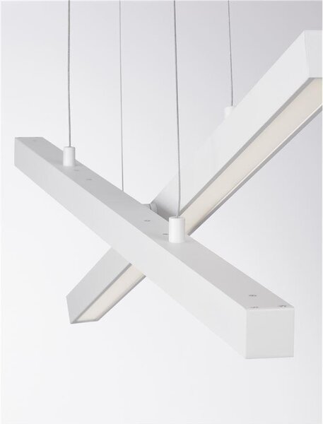 Nova Luce Závěsné LED svítidlo X-LINE, 40W 3000K stmívatelné Barva: Černá