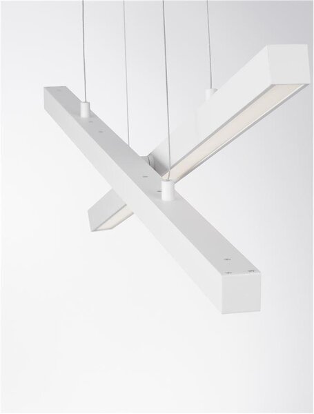 Nova Luce Závěsné LED svítidlo X-LINE, 40W 3000K stmívatelné Barva: Černá