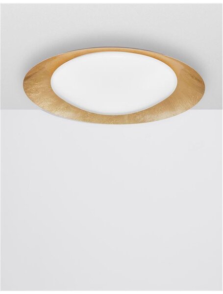 Nova Luce Stropní LED svítidlo ZANO, 28W 3000K stmívatelné Barva: Zlatá