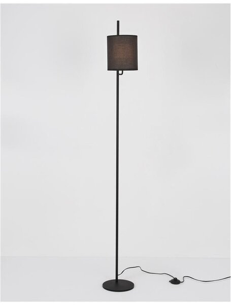 Nova Luce Stojací lampa YAMA, vypínač na těle E27 1x12W Barva: Černá