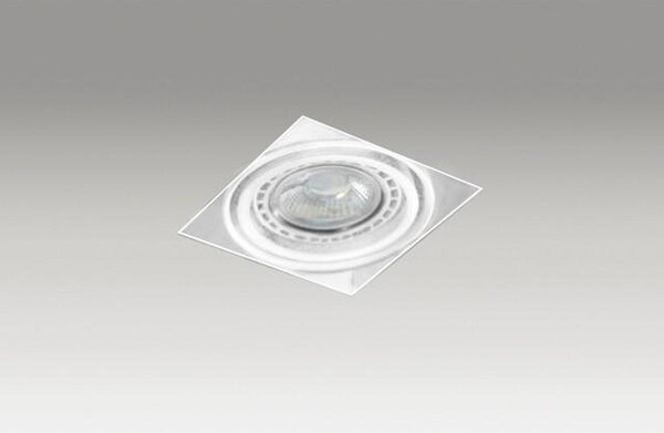 AZZ AZ2870 Stropní zápustné bodové svítidlo Azzardo Nova 1 white/white AZ2870 GU10+ADAP111/ES111 1x40/1x50W IP20 19,5cm bílé - AZZARDO