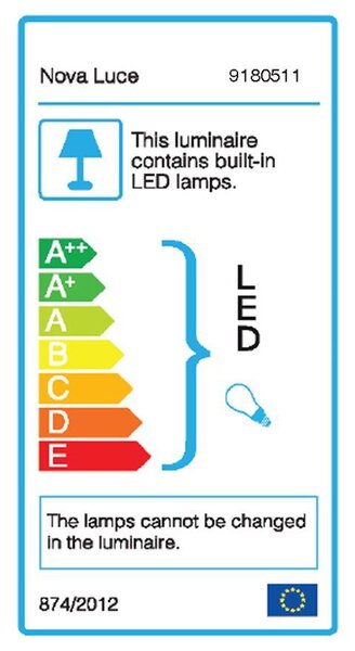 Nova Luce Nástěnné svítidlo YAMA, nastavitelné - vypínač na těle E27 1x12W, 3W 3000K čtecí lampička Barva: Černá