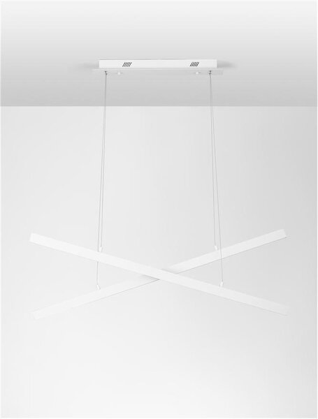 Nova Luce Závěsné LED svítidlo X-LINE, 40W 3000K stmívatelné Barva: Černá
