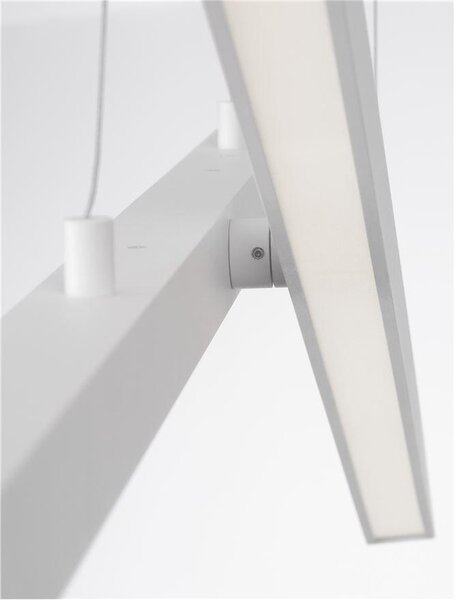 Nova Luce Závěsné LED svítidlo X-LINE, 40W 3000K stmívatelné Barva: Černá