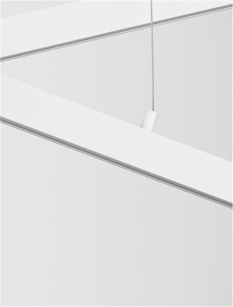 Nova Luce Závěsné LED svítidlo X-LINE, 40W 3000K stmívatelné Barva: Černá