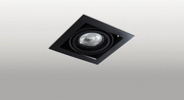 AZZ AZ2869 Stropní zápustné bodové svítidlo Azzardo Nova 1 black/black AZ2869 GU10+ADAP111/ES111 1x40/1x50W IP20 19,5cm černé - AZZARDO