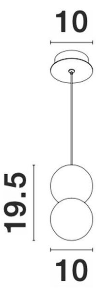 Nova Luce Závěsné svítidlo ZERO, G9 1x5W Barva: Bílá