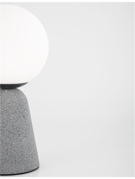 Nova Luce Stolní lampa ZERO, G9 1x5W Barva: Šedá