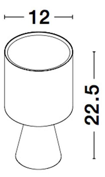 Nova Luce Stolní lampa ZERO, E14 1x5W Barva: Bílá