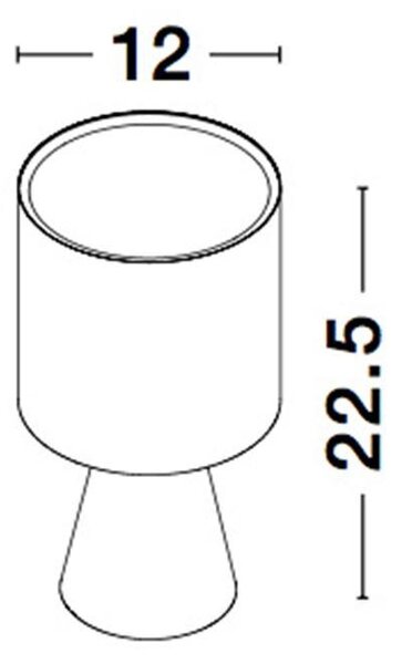 Nova Luce Stolní lampa ZERO, E14 1x5W Barva: Bílá