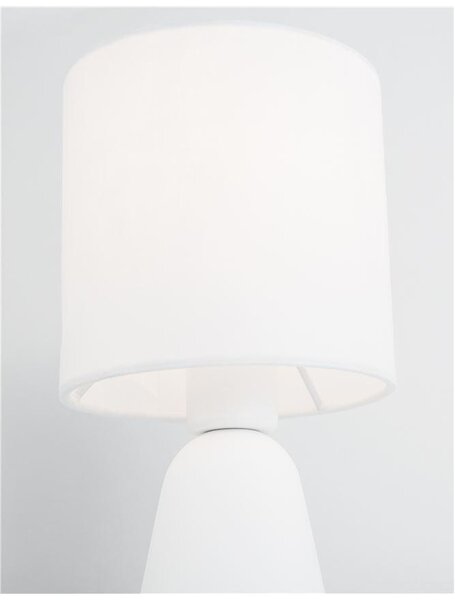 Nova Luce Stolní lampa ZERO, E14 1x5W Barva: Bílá