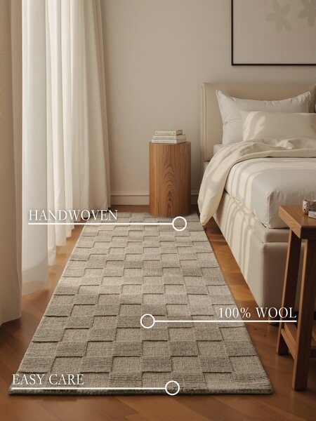 Villeroy & Boch, Běhoun Villeroy & Boch Scala 106266 Grey Beige, 80x200, béžová, ložnice