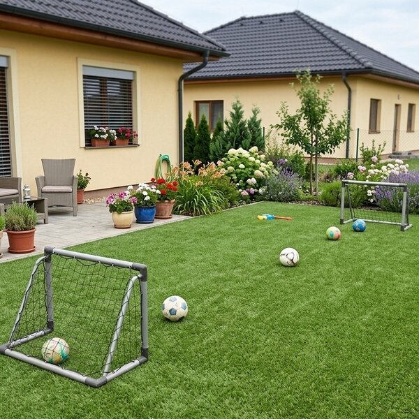 Europe Grass, Umělá tráva Profi Garden, na míru, šíře 4m, zelená