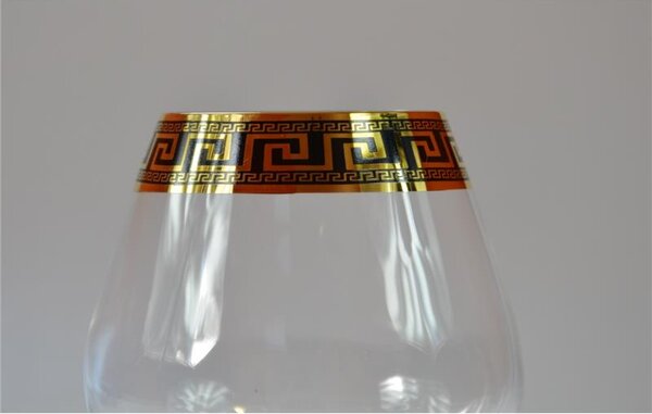 BOHEMIA ANGELA VERSO GOLD SKLENICE NA BRANDY 400 ML SADA 6 KS