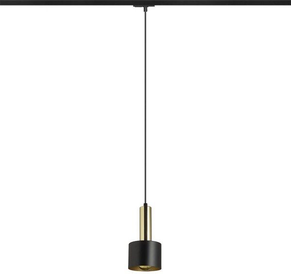 GIULIA 12 pro jednookr. lištu černá/zlatohnědá mosaz 230V E27 40W - RED - DESIGN RENDL