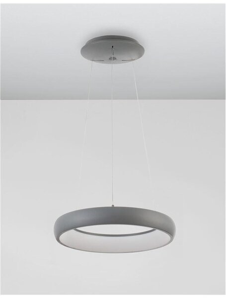 Nova Luce Závěsné LED svítidlo ALBI, 32W 3000K stmívatelné Barva: Bílá