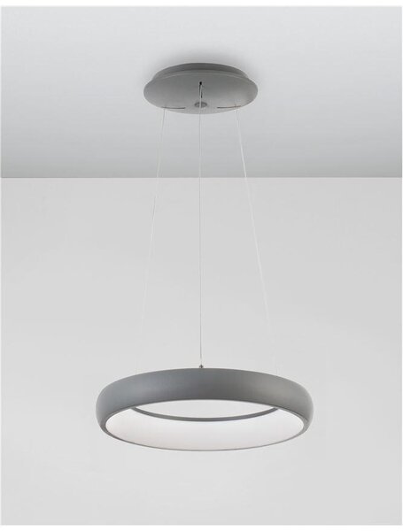 Nova Luce Závěsné LED svítidlo ALBI, 32W 3000K stmívatelné Barva: Bílá