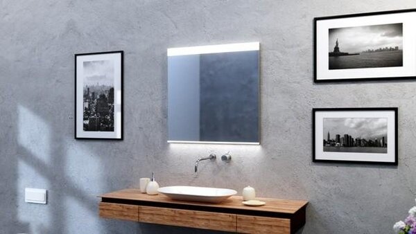 AZZ AZ51059 LED Koupelnové nástěnné svítidlo se zrcadlem Azzardo Andromeda 120x80 AZ51059 56W 5600lm 4000K IP44 12V 120x80cm - AZZARDO