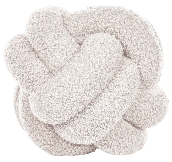 Sada 2 dekorativních polštářů MALNI 19 x 19 cm Buklé Krémově bílá Bez vzoru