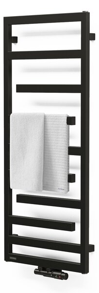 Oltens Flamma koupelnový radiátor designově 121x50 cm černá mat 55015300