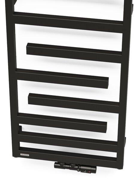 Oltens Flamma koupelnový radiátor designově 121x50 cm černá mat 55015300
