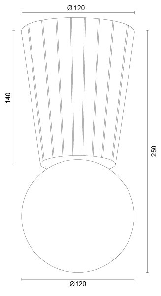 Argon 8973 - Koupel stropní svítidlo VOLANTE 1xG9/6W/230V IP44 pr. 12 cm béžová