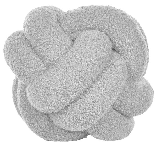 Sada 2 dekorativních polštářů MALNI Buklé 19 x 19 cm Šedá Bez vzoru