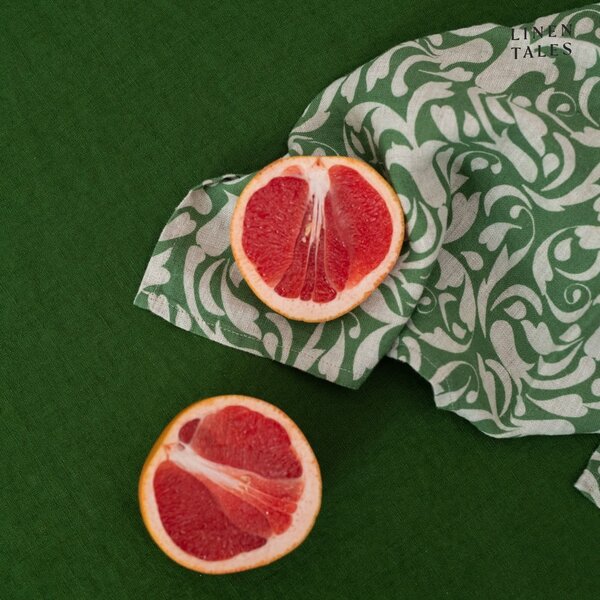 Lněná utěrka 45x65 cm Evergreen Damask – Linen Tales