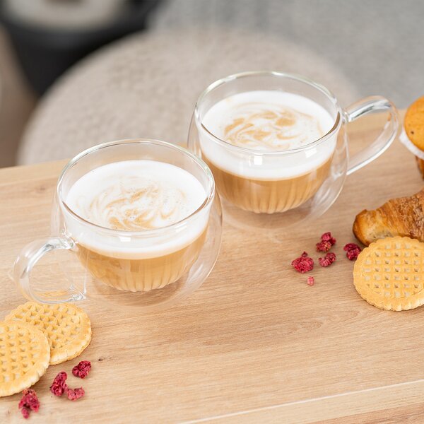 4Home Termo sklenice na cappuccino Hot&Cool 270 ml, 2 ks