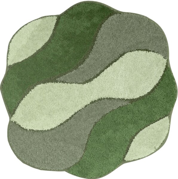 GRUND CARMEN - Koupelnová předložka zelená Rozměr: 60x60 cm