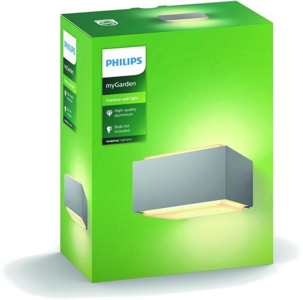 PH 17337/87/PN Venkovní nástěnné svítidlo Philips Hedgehog 17337/87/PN šedé - PHILIPS (915005361001)