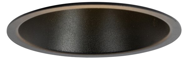 Sada 12 černých zapuštěných bodových svítidel GU10 70 mm IP44 - Dept