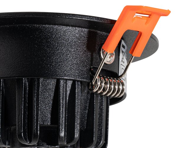 Zapuštěné bodové svítidlo černé 6,8 cm vč. LED 545 lm stmívatelné IP65 - Gaius
