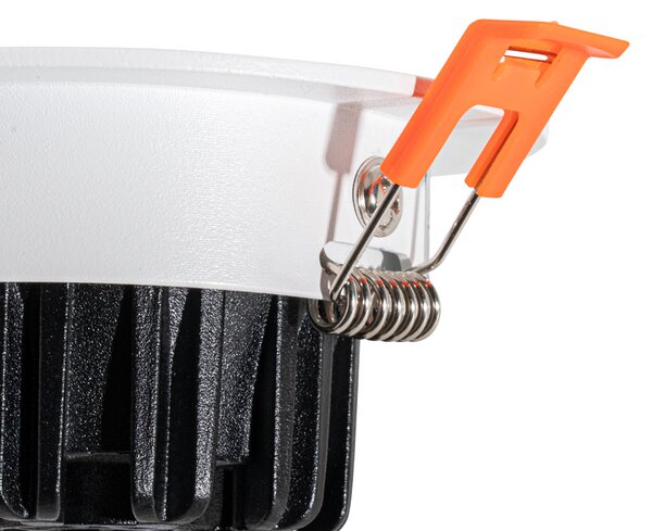 Zapuštěné bodové svítidlo bílé 6,8 cm vč. LED 545 lm stmívatelné IP65 - Gaius
