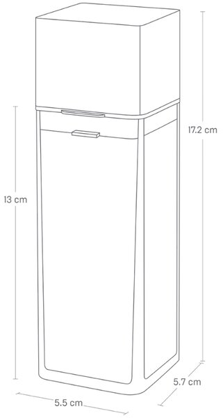 Bílá plastová láhev na olej Yamazaki Tower 250 ml